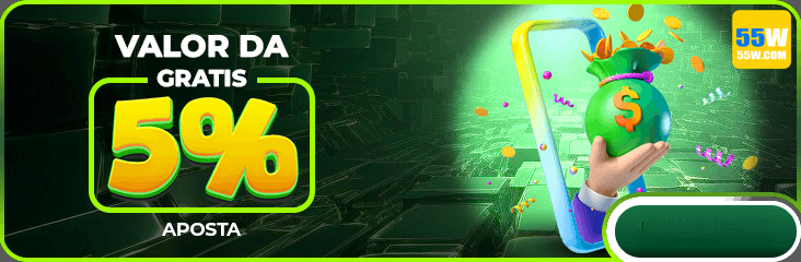 55w — banner com destaque de odds e cashback, com contraste alto para conversão, pensado para guiar o olhar para botões